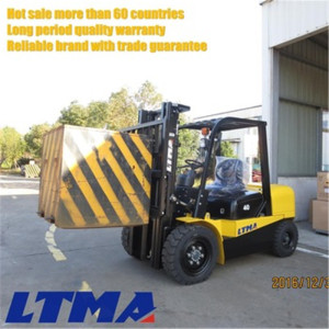 Mechanical Transmission 4 Ton Diesel Forklift with 2 Stage Mast